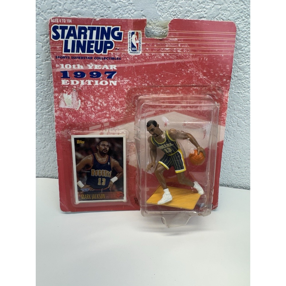 (321) 1997 Starting Lineup Mark Jackson Denver Nuggets 10th Year Edition MIP